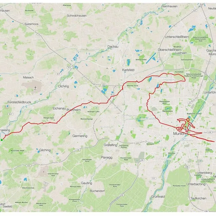 Gary Cordery Collects People's Drawings Made On A Map By Walking, Running, Cycling, Or Driving (94 Pics)