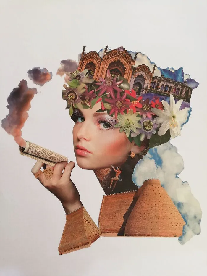 I Do Crafts As A Form Of Therapy I Have Found In The Analog Collage A Way To Heal And Express My Mental Health. @lucia.y.mi.otro.yo