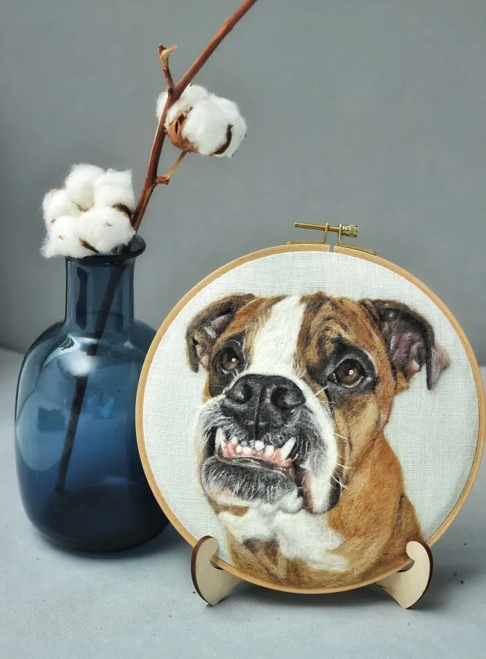 I Make Realistic Wool Pet Portraits That Preserve The Memory Of Beloved Companions (30 Pics)
