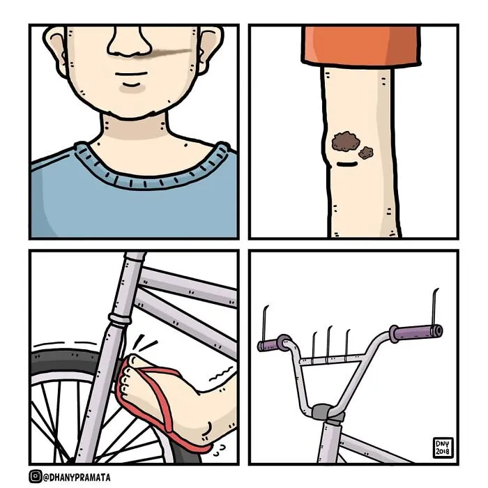 Niños con bicicleta