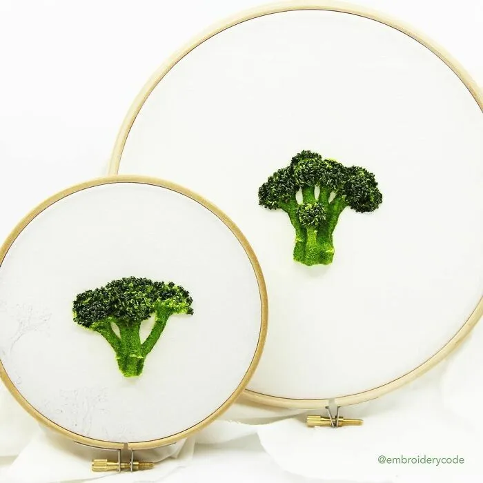 Artist Makes 31 3D Embroideries Of Food, And They Are A Feast For The Eyes