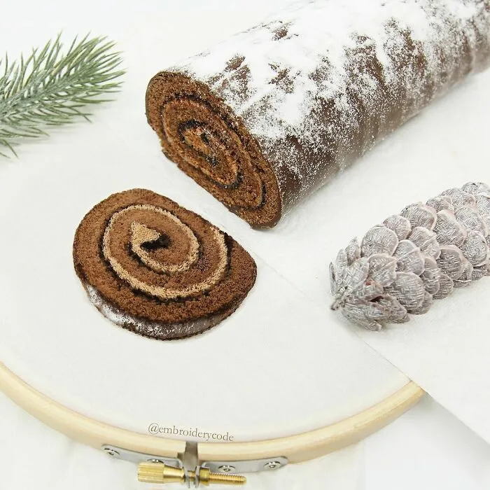 Artist Makes 31 3D Embroideries Of Food, And They Are A Feast For The Eyes