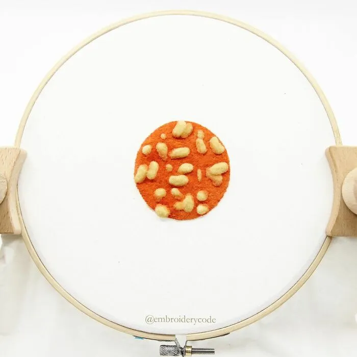 Artist Makes 31 3D Embroideries Of Food, And They Are A Feast For The Eyes