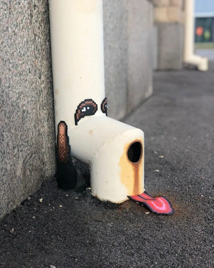 Artist 'Vandalizes' The Streets With His Fun And Unique Pixel Art (30 Pics)