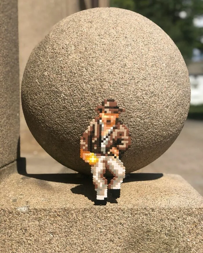 Artist 'Vandalizes' The Streets With His Fun And Unique Pixel Art (30 Pics)