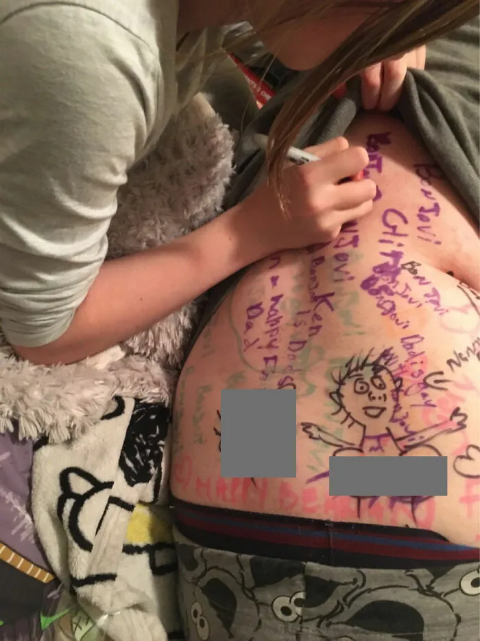 Dad Fell Asleep