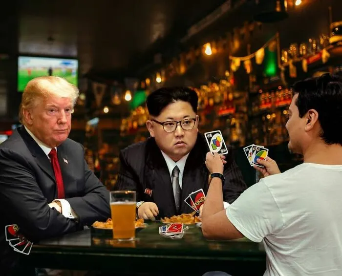 Rare Photograph Of The Very Moment Don & Kim Started Hating Uno