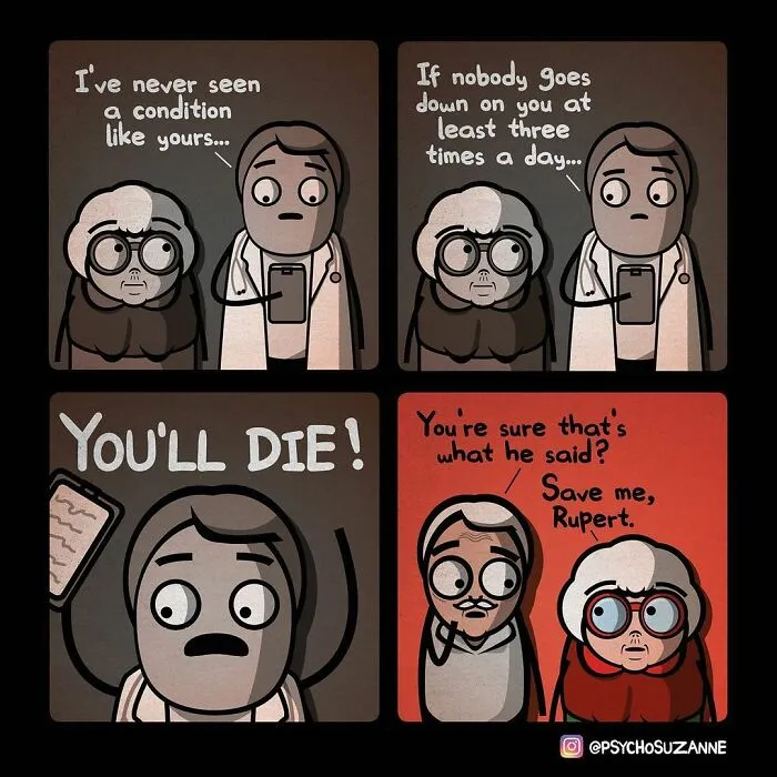 30 “Psycho Suzanne” Comics About A Grandma And Other Funny Situations