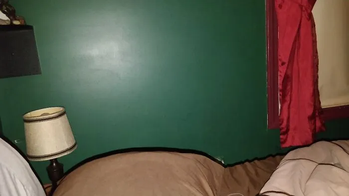 Just Nothin' But My Lamp. But U Love The Green I Painted My Walls!