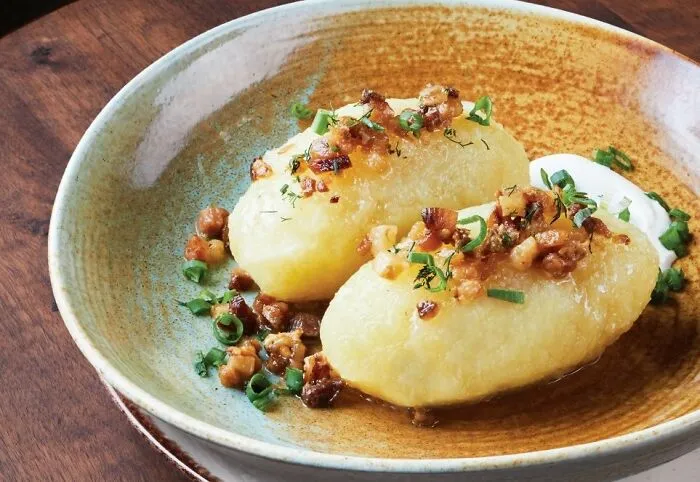 Potato Zeppelins With Meat Inside