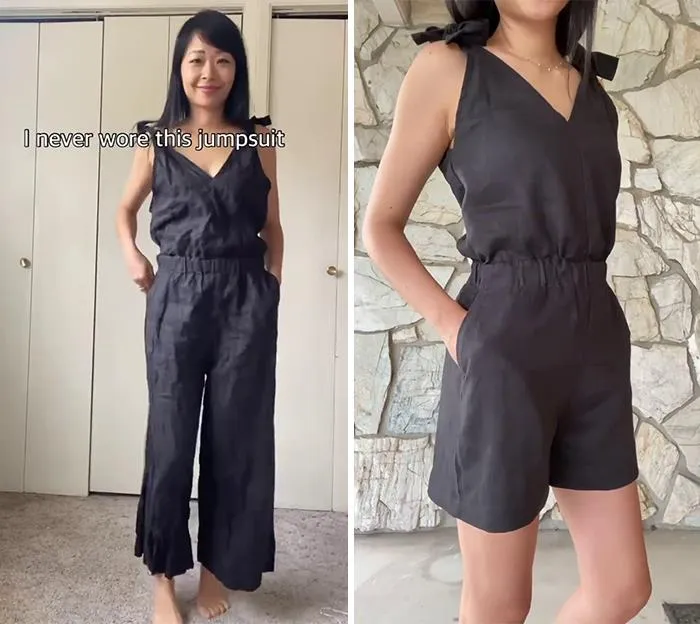 Mom Transforms 30 Old And Ugly Pieces Of Clothing To Save Money, And The Result Gains Her 296k Instagram Followers