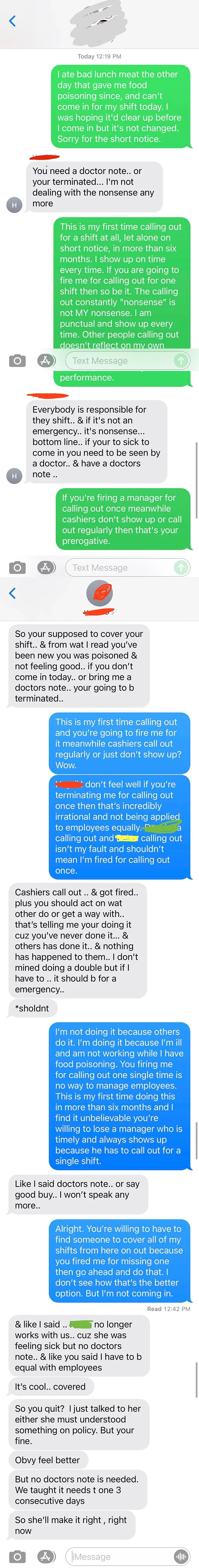 Got Illegally Fired From My Job, And Then The District Manager Had To Tell My Store Manager To Re-Hire Me