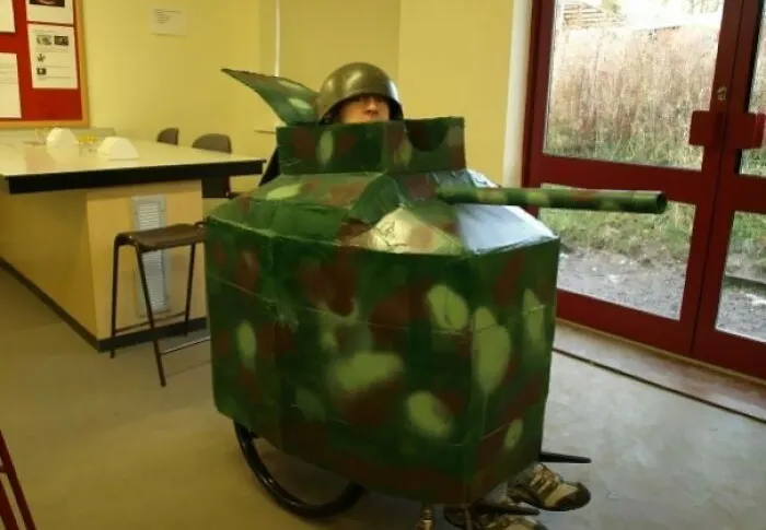 Guy In My School Was Confined To A Wheelchair. Great Spirit For His Dressing Up