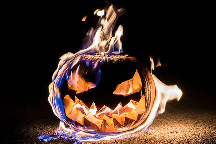 Tonight, I Carved A Pumpkin. I Also Doused It In Lighter Fluid And Lit It On Fire