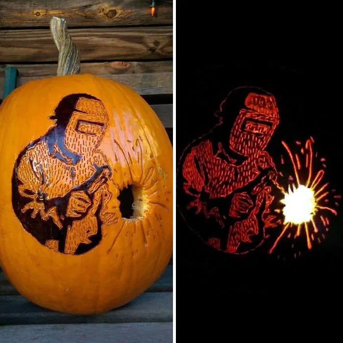 This Welding Pumpkin