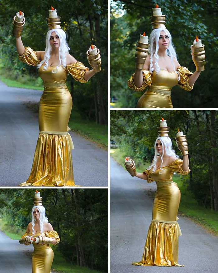 I'm Doing A Costume A Day For October. Today Is Day 1/31. Lumiere From Beauty And The Beast