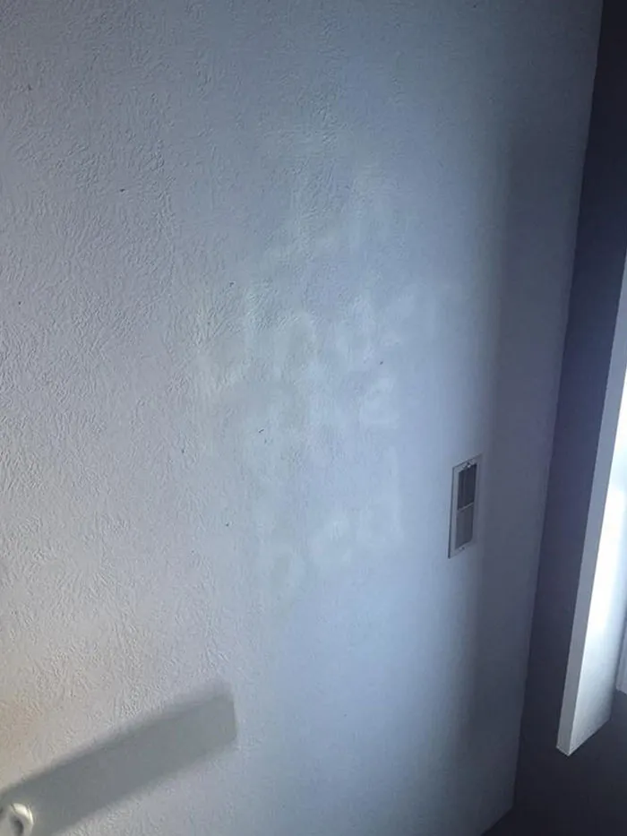 Mis padres se acaban de mudar a una nueva casa y han encontrado esto en el techo de una de las habitaciones. Ya sé en qué habitación no me voy a quedar