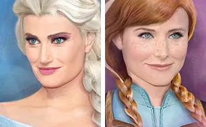 If Disney Characters Looked Like The Actors Voicing Them: 8 Illustrations By This Artist