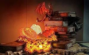 I Created Dragon Book Lamp To Try Out Some New Techniques