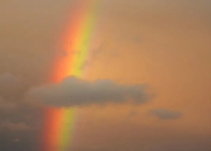 I Saw A Rainbow At Sunset