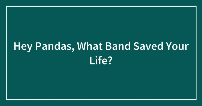 Hey Pandas, What Band Saved Your Life? (Closed)