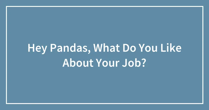 Hey Pandas, What Do You Like About Your Job? (Closed)
