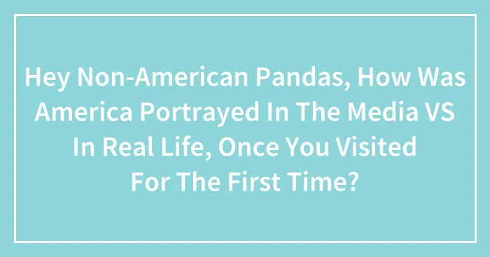 Hey Non-American Pandas, How Was America Portrayed In The Media VS In Real Life, Once You Visited For The First Time? (Closed)