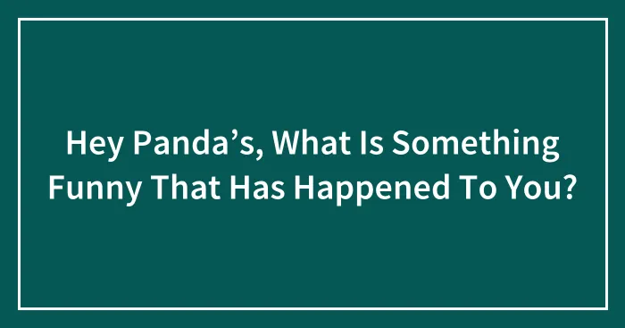 Hey Panda’s, What Is Something Funny That Has Happened To You?