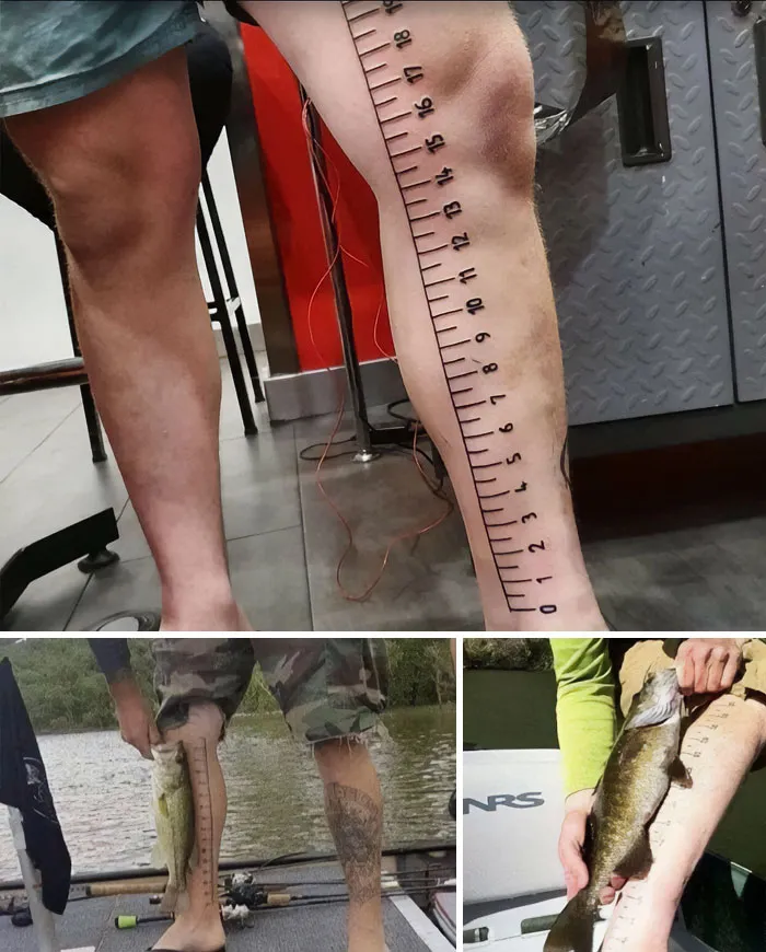 Enseña a un hombre a pescar... luego tatúale la pierna