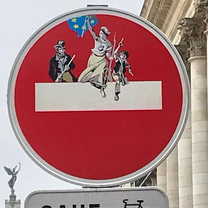 To Express His Protest Against Unjust Rules, This Artist Humorously Hijacks Road Signs And These Are 30 Of The Most Creative Ones