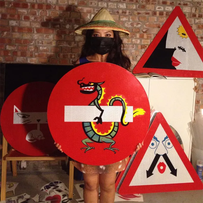 To Express His Protest Against Unjust Rules, This Artist Humorously Hijacks Road Signs And These Are 30 Of The Most Creative Ones