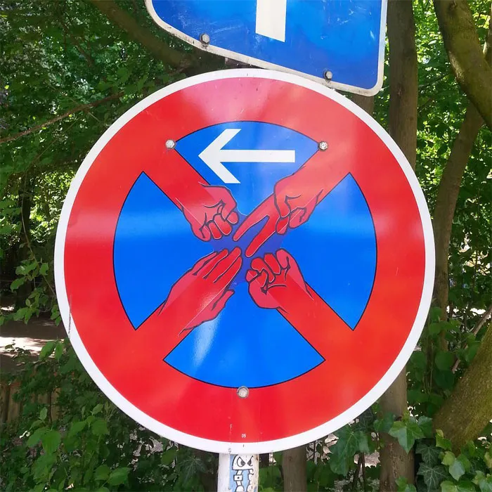 To Express His Protest Against Unjust Rules, This Artist Humorously Hijacks Road Signs And These Are 30 Of The Most Creative Ones