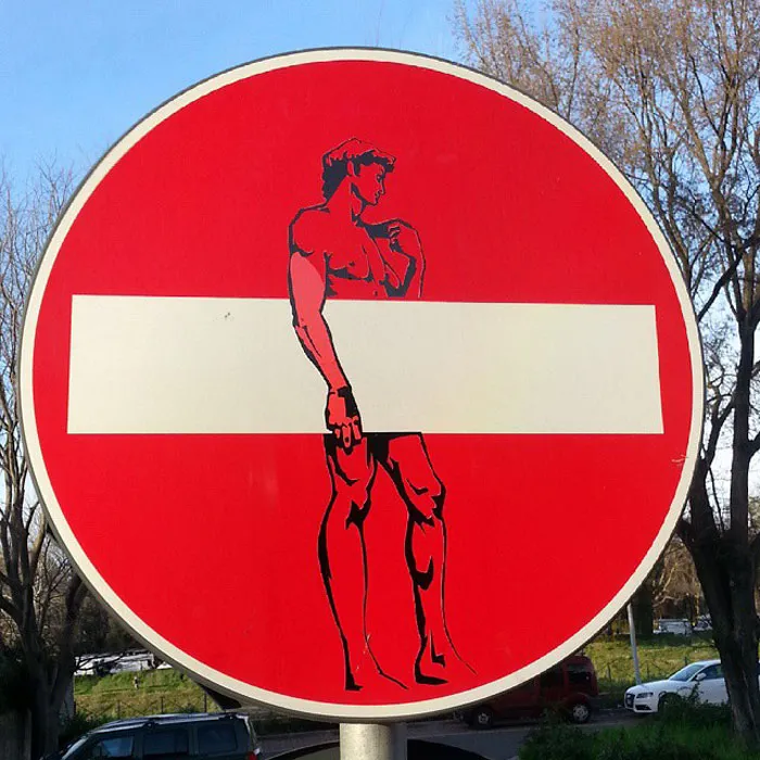 To Express His Protest Against Unjust Rules, This Artist Humorously Hijacks Road Signs And These Are 30 Of The Most Creative Ones