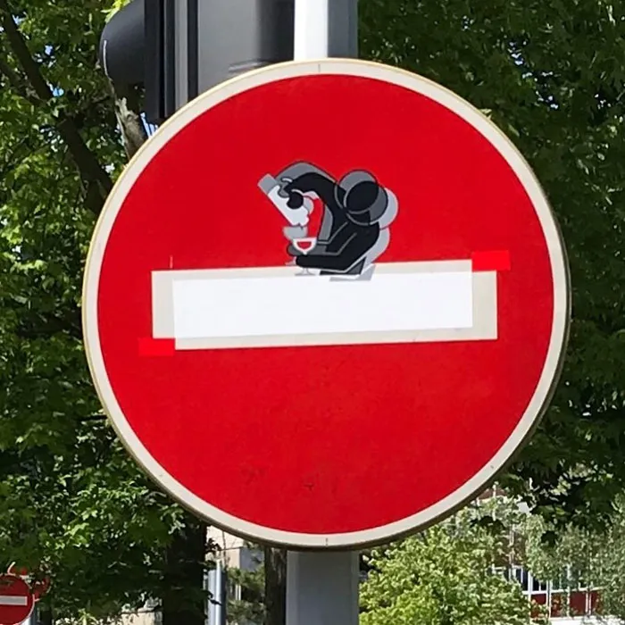To Express His Protest Against Unjust Rules, This Artist Humorously Hijacks Road Signs And These Are 30 Of The Most Creative Ones