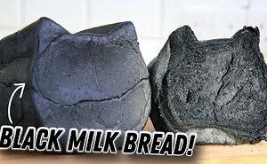 It's Black Cat Appreciation Day! My Cat Shaped Black Milk Bread Recipe! 🖤😻