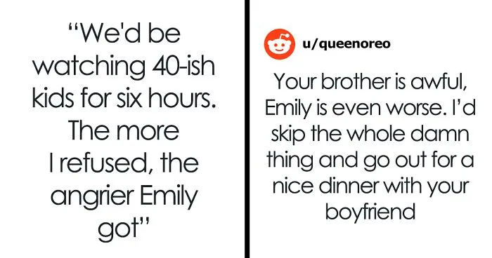Brother's Future Wife Expects Woman To Babysit 40 Kids During Their Wedding, Goes Ballistic When She Refuses