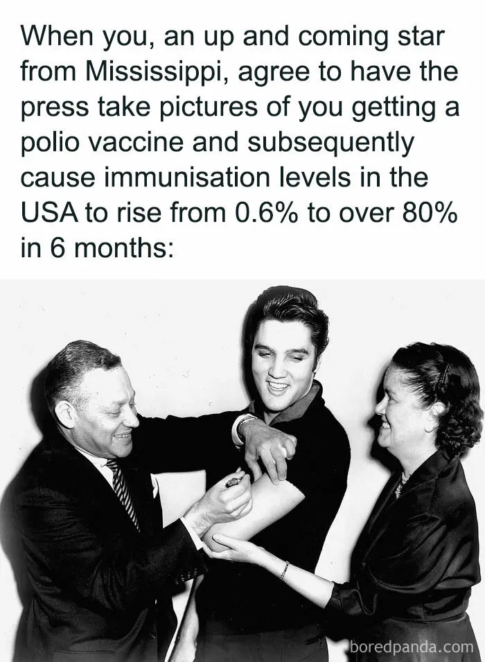 Elvis' Chance Of Getting Polio Has Left The Building; Thank You And Good Night!