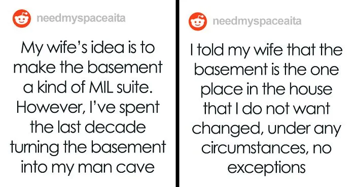 “Am I The [Jerk] For Not Giving Up My “Man Cave” To Accommodate My Mother-In-Law?”