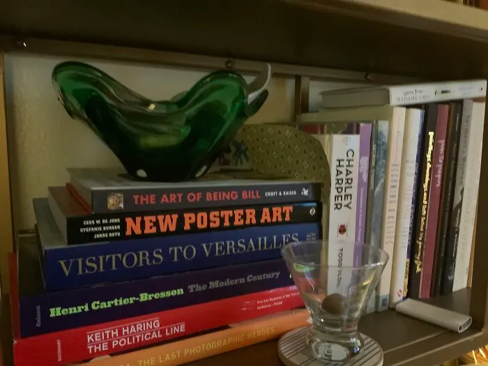 Drained Martini And A Stack Of Autumn Reading. Can I Get A Top-Up?