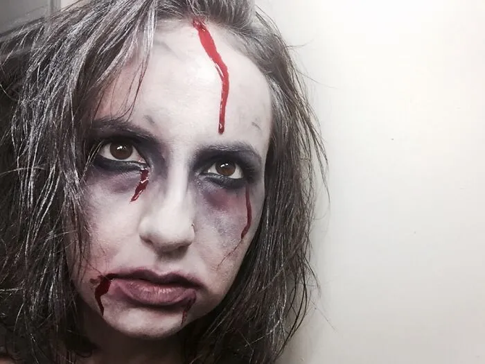 Went To Work As A Zombie A Few Years Ago.  Pretty Proud Of How My Makeup Turned Out!