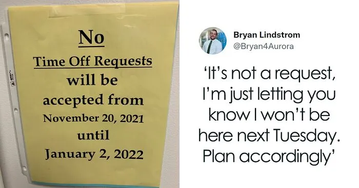 People Are Sharing Their Opinions On Companies Forbidding Taking Time Off During Holidays After A Tweet About It Went Viral