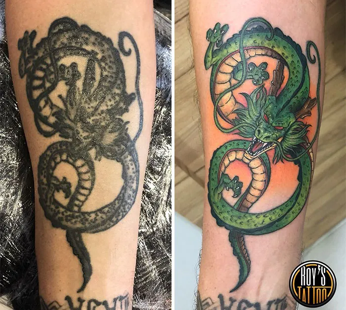 30 Increíbles ejemplos de maestros tatuadores que dan un genial cambio de imagen a los viejos y aburridos tatuajes