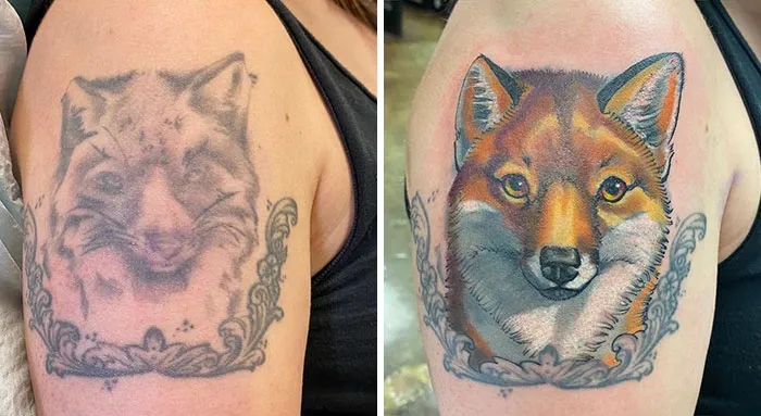 30 Increíbles ejemplos de maestros tatuadores que dan un genial cambio de imagen a los viejos y aburridos tatuajes