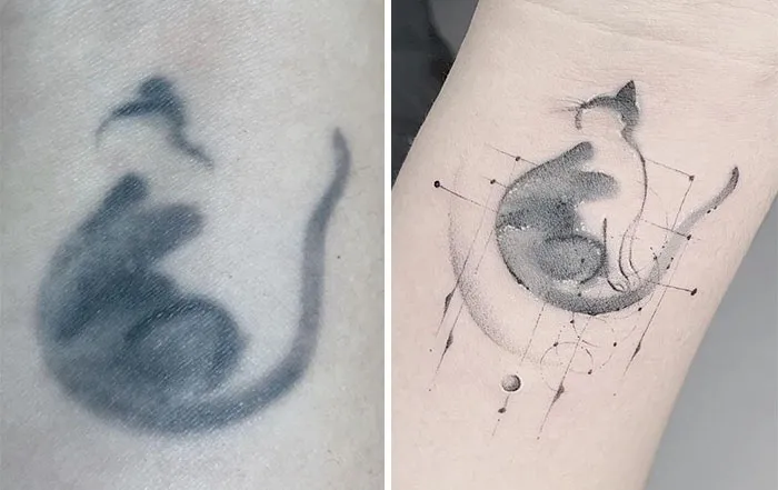 30 Increíbles ejemplos de maestros tatuadores que dan un genial cambio de imagen a los viejos y aburridos tatuajes