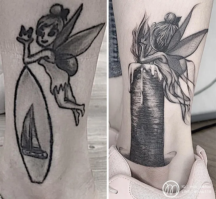 30 Increíbles ejemplos de maestros tatuadores que dan un genial cambio de imagen a los viejos y aburridos tatuajes