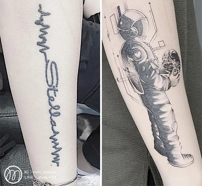 30 Increíbles ejemplos de maestros tatuadores que dan un genial cambio de imagen a los viejos y aburridos tatuajes