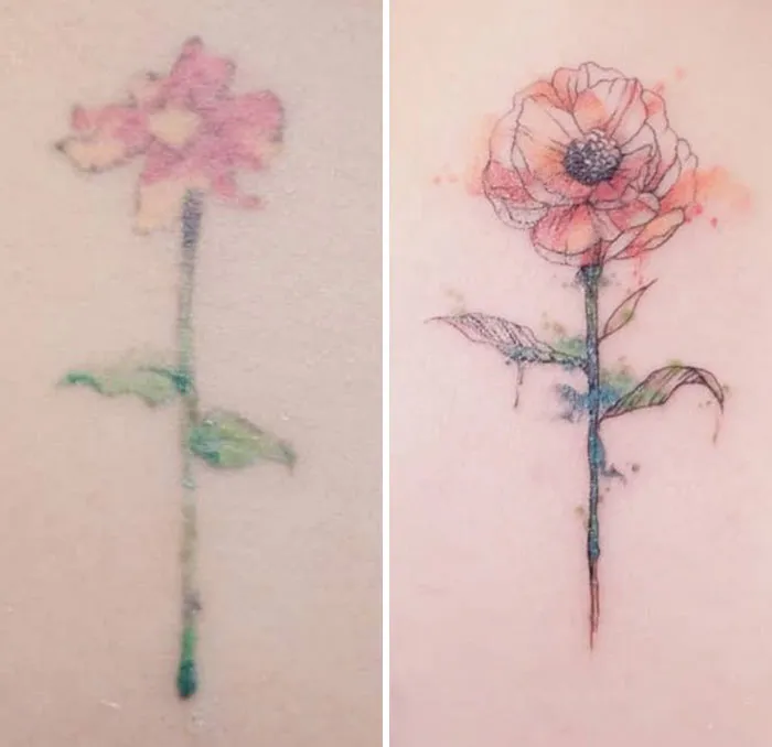 30 Increíbles ejemplos de maestros tatuadores que dan un genial cambio de imagen a los viejos y aburridos tatuajes