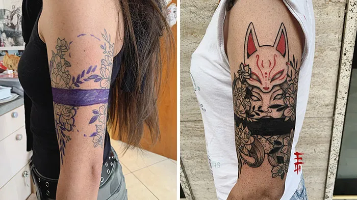 30 Increíbles ejemplos de maestros tatuadores que dan un genial cambio de imagen a los viejos y aburridos tatuajes