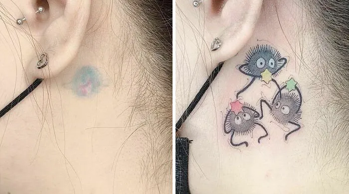 30 Amazing Examples Of Ink Masters Giving Old And Boring Tattoos A Cool Makeover