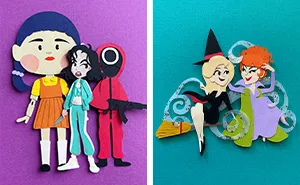 I Made Tiny Paper Art of My Favorite Spooky Movie Characters, And Here's The Result (35 Pics)